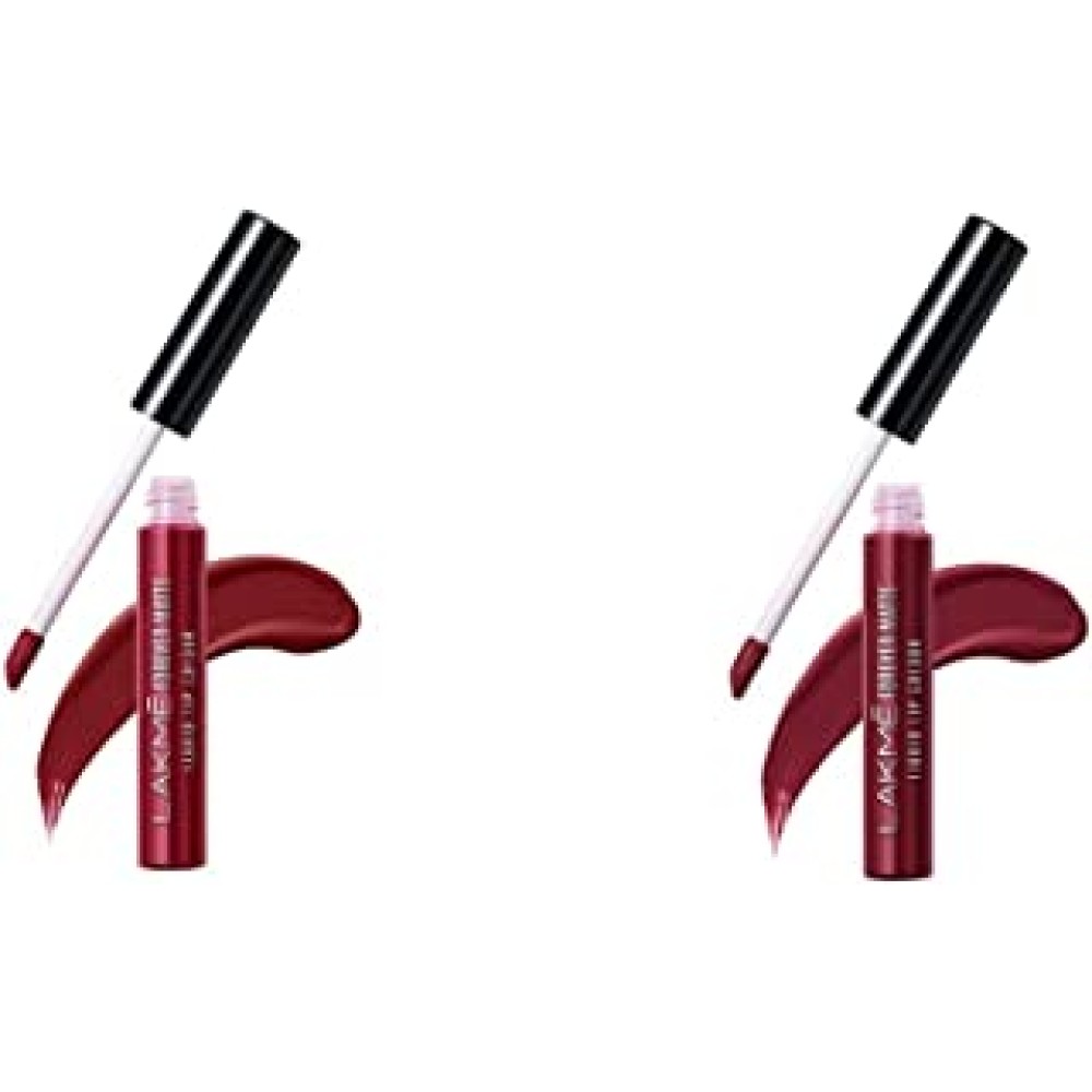 Lakmé Lip Color Crimson Rose,Red Sangria (Matte)