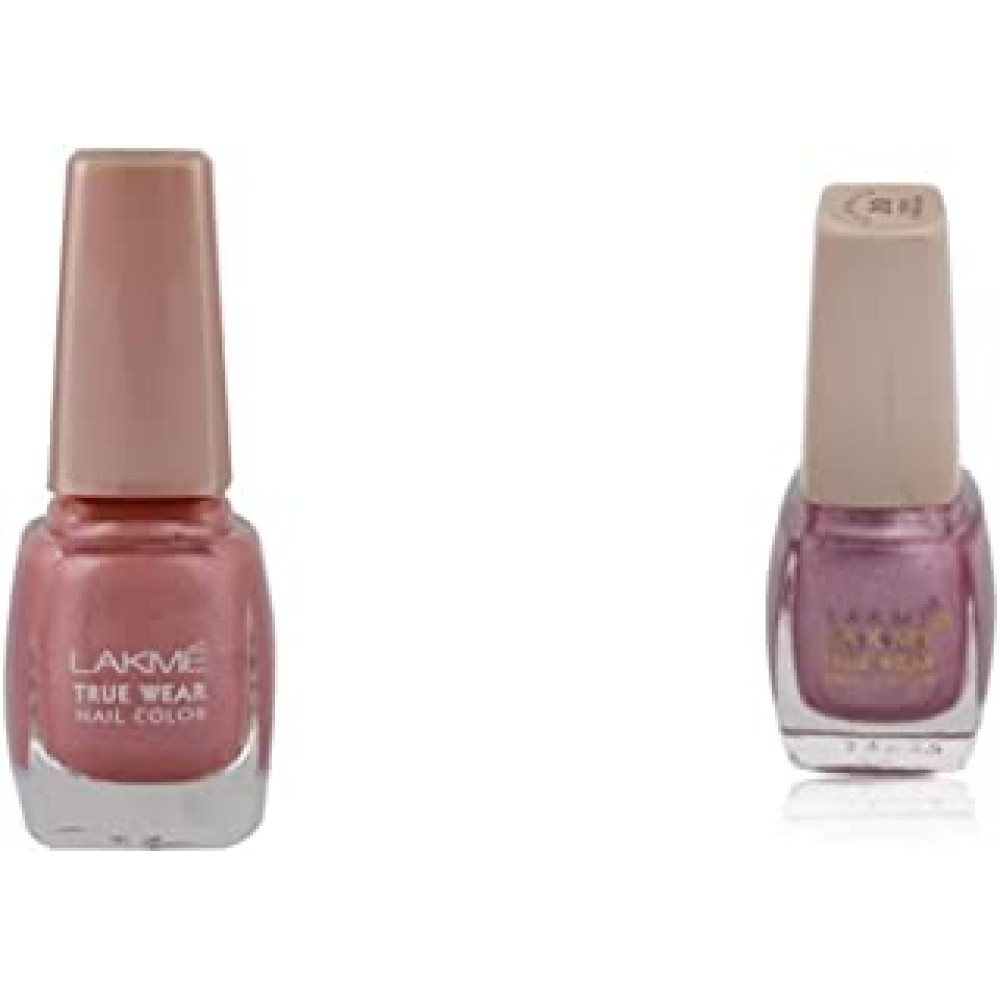 Lakmé True Wear Nail Color, Pinks N238, 9ml and Lakmé True Wear Nail Color, Shade TT20, 9 ml