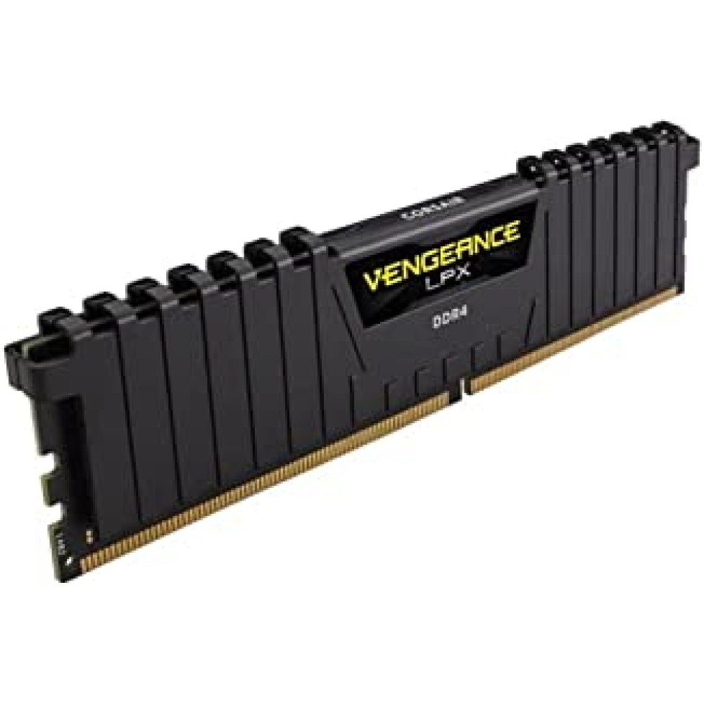Corsair Vengeance LPX 16GB (2x8GB) DDR4 DRAM 3200MHz C16 Desktop Memory Kit - Black (CMK16GX4M2B3200C16)