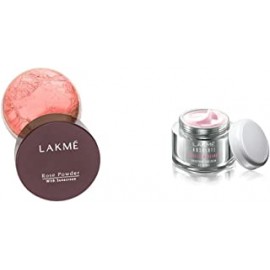 Lakme © Rose Face Powder, Warm Pink, 40g And Absolute Perfect Radiance Skin Brightening Day Creme, Light, 50g
