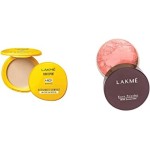 Lakmé Sun Expert Ultra Matte SPF 40 PA+++ Compact, 7g And Lakmé Rose Face Powder, Warm Pink, 40g