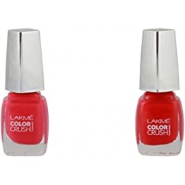 Lakme True Wear Color Crush Nail Color, Pink 21, 9ml & Lakme True Wear Color Crush Nail Color, Reds 31, 9 ml