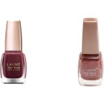 Lakme True Wear Nail Color, Reds and Maroons 401, 9 ml & Lakme True Wear Nail Color, Shade 202, 9 ml