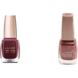Lakme True Wear Nail Color, Reds and Maroons 401, 9 ml & Lakme True Wear Nail Color, Shade 202, 9 ml