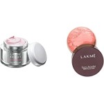 Lakme Absolute Perfect Radiance Skin Brightening Day Crème, 28 g & Lakme Rose Face Powder With Sunscreen, Warm Pink, 40 g