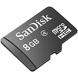 SanDisk 8 GB Class 2 microSDHC Flash Memory Card with SD Adapter