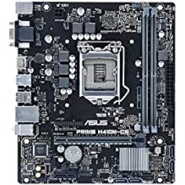 ASUS Prime H410M-CS (Intel Socket 1200 for 10th Gen Intel Core, Pentium Gold and Celeron) mATX Motherboard with PCIe 3.0 DDR4 M.2 USB 3.2 Gen1 HDMI DVI-D and SATA III 6Gbps