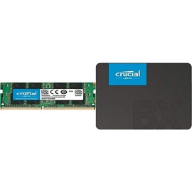 Crucial RAM 16GB DDR4 2666 MHz CL19 Laptop Memory CT16G4SFRA266 & BX500 480GB 3D NAND SATA 6.35 cm (2.5-inch) SSD (CT480BX500SSD1)
