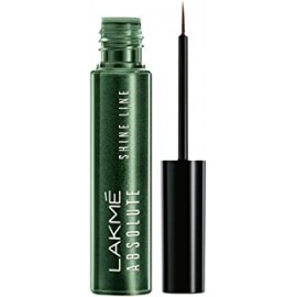 LAKMÉ Absolute Shine Liquid Eyeliner Sparkling Olive Colour, Long Lasting Shimmery Liner for a Glossy Finish - No Fade, Smudge Proof Eye Makeup, 4.5ml