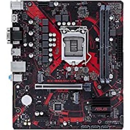 ASUS EX-B560M-V5 (Intel LGA1200 for 11th & 10th Gen Intel Core and Celeron) mATX Motherboard with PCIe 4.0, 2 M.2 Slots, Realtek Ethernet, TPM Header, SafeSlot Core, DDR4, 8-pin Power Connector, Red