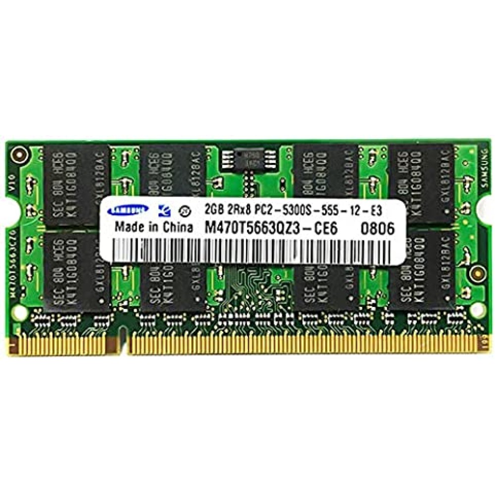 Samsung M470T5663QZ3-CE6 2GB DDR2 PC2-5300 Laptop RAM (667MHz)