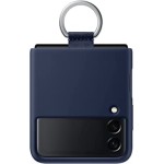 Samsung Galaxy Z Flip3 Silicone Cover with Ring - Official Samsung Case - Navy