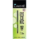 LAKMÉ Eyeconic Insta Cool Kajal, Black, Cooling Kohl Liner with Cucumber, Twist Up Pencil - Waterproof, Smudge Proof & Long Lasting Eye Makeup, 0.35 g, Glossy Finish