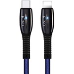 pTron Solero Evo 2.4A Type-C to iOS Device Data & Fast Charging Cable, 480Mbps Data Sync, Strong & Durable 1.2 Meter Long USB Cable- (Blue)