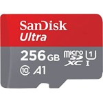 SanDisk 256GB Ultra microSDXC UHS-I Memory Card with Adapter - Up to 150MB/s, C10, U1, Full HD, A1, MicroSD Card - SDSQUAC-256G-GN6MA