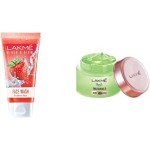 Lakmé Blush & Glow Gel Face Wash, Strawberry Blast, 100g And Lakmé 9 to 5 Naturale Aloe Aquagel, 50g