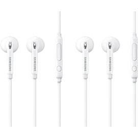 Samsung OEM Wired In-Ear Headphones with 3.5mm Jack with Mic (White, Set of 2)