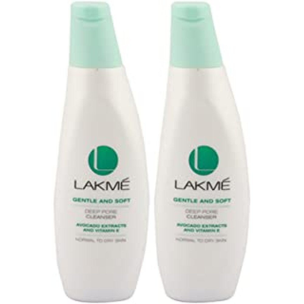 Lakmé Gentle and Soft Deep Pore Cleanser, 60ml (Pack of 2)
