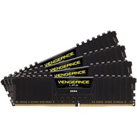 CORSAIR Vengeance LPX 64GB (4x16GB) DDR4 3600 (PC4-28800) C18 1.35V Desktop Memory - Black