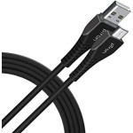 pTron Solero M241 2.4A Micro USB Data & Charging Cable, Made in India, 480Mbps Data Sync, Durable 1-Meter Long USB Cable for Micro USB Devices - (Black)