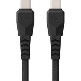 boAt Type C C400 Tangle-Free, Sturdy Braided Cable with 5A Fast Charging & 480mbps Power Delivery