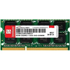 Simmtronics 4GB DDR3 Ram for Laptop with 3 Years Warranty (1333 Mhz)