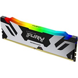Kingston Fury Renegade RGB 16GB 6400MT/s DDR5 CL32 DIMM Desktop Memory Single Module | Intel XMP 3.0 | Infrared Sync Technology | Overclocking Stability | KF564C32RSA-16