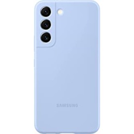 Samsung Galaxy S22 Silicone Cover, Protective Phone Case, Soft, Sleek Protection, Slim Design, Matte Finish, US Version, Sky Blue