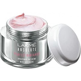 LAKMÉ Absolute Perfect Radiance Brightening Day Crème (Cream) with Niacinamide & Micro Crystals, 28g