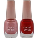Lakmé True Wear Nail Color, Shade D415, 9 ml and Lakmé True Wear Nail Color, Pinks N238, 9ml