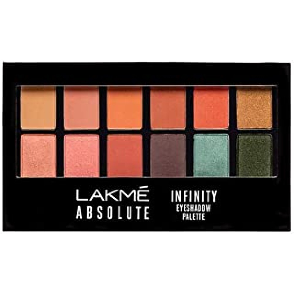 LAKMÉ Absolute Infinity Eye Shadow Palette Matte Finish, Coral Sunset, 12g