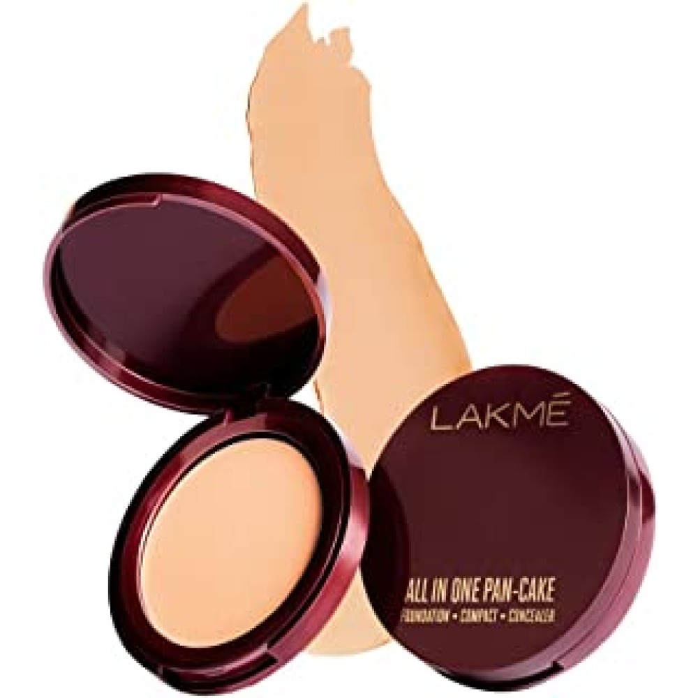 Lakme All In One Pan-Cake, Natural Marble, 8 g