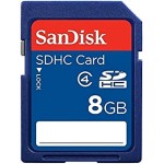 SanDisk 8GB Class 4 SD Flash Memory Card - 2 Pack SDSDB2L-008G-B35 Retail Package