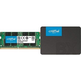 Crucial RAM 16GB DDR4 3200 MHz CL22 Laptop Memory CT16G4SFRA32A & BX500 240GB 3D NAND SATA 6.35 cm (2.5-inch) SSD (CT240BX500SSD1)