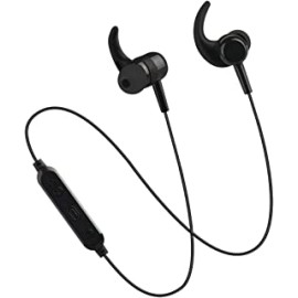 PTron BassFest Stereo in-Ear Wireless Bluetooth Headphones with Mic - (Black)