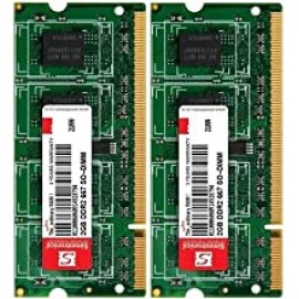 Simmtronics 2GB DDR2 Ram for Laptop 667 Mhz with 3 Years Warranty (Pack of 2)