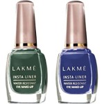 LAKMÉ Insta Eye Liner Shimmery Finish, Blue, 9ml and Green, 9ml