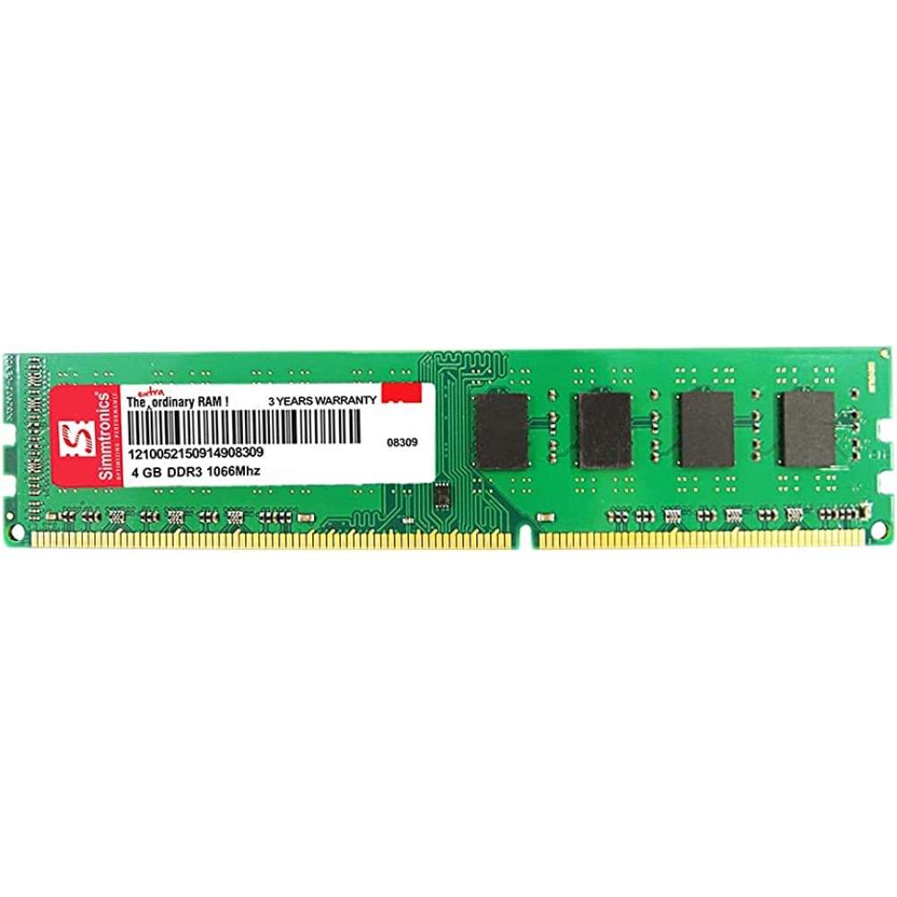 SIMMTRONICS DIMM RAM DDR3 4 GB 1066Mhz for Desktop