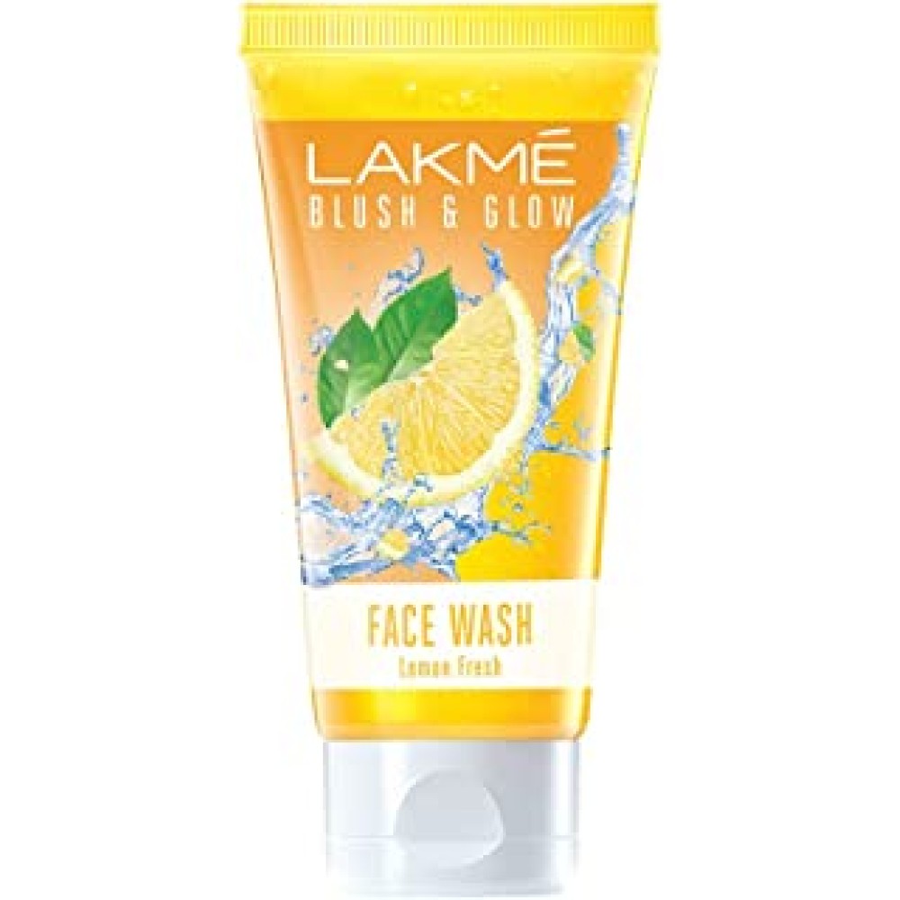 LAKMÉ Blush & Glow Lemon Freshness Gel Face Wash with Lemon Extracts, 100g
