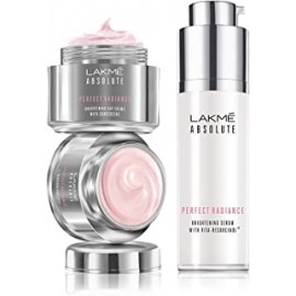 LAKMÉ Absolute Perfect Radiance Brightening Day Cream, 50g, SPF 30, Daily Illuminating Face Moisturizer for Glowing Skin with Glycerin & Niacinamide
