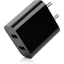 Mi USB 18W Dual Port Charger for Mi Cellular Phones (Black)