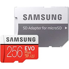 Samsung 256GB MicroSD EVO Plus Series 100MB/s (U3) Micro SDXC Memory Card with Adapter MB-MC256GA (1 Pack)