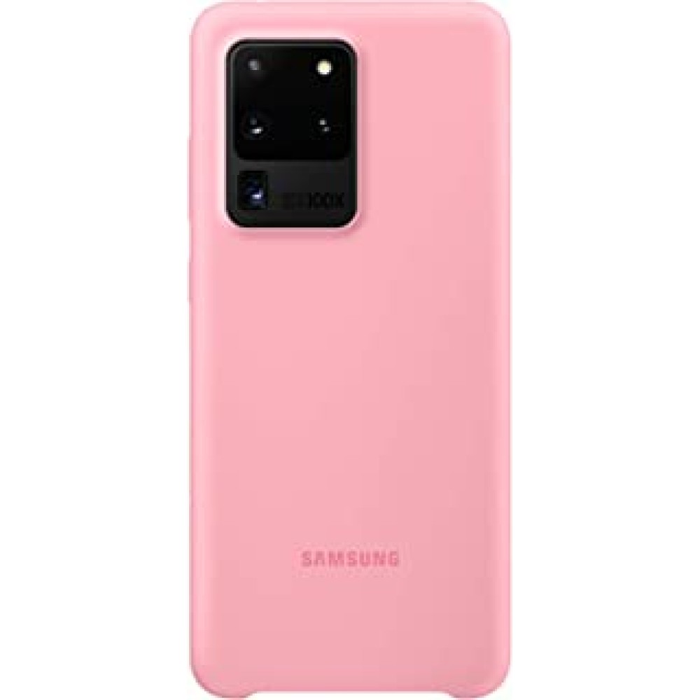 Samsung Galaxy S20 Ultra Case, Silicone Back Cover - Pink (US Version with Warranty) (EF-PG988TPEGUS)