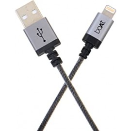 boAt LTG 500 Apple MFI Certified for iPhone, iPad and iPod 2Mtr Data Cable(Space Grey)