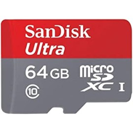 Sandisk Mobile Ultra 64GB Class 10 micro SDXC Memory Card with SD Adaptor Upto 30 Mbps speed (SDSDQUA-064G-U46A)