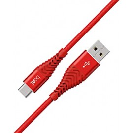 boAt Type C A700 Stress Resistant, Tangle-free, Sturdy Cable with 6.5A Fast Charging & 480Mbps Data Transmission, 10000+ Bends Lifespan and Extended 1.5m Length(Martian Red)
