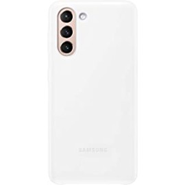 Samsung Galaxy S21 Case, Protective Smart LED Back Cover - White (US Version)