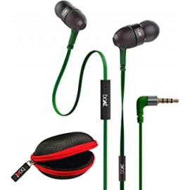 boAt BassHeads 225 Wired in Ear Earphone with Mic and Carry Case(Forest Green)