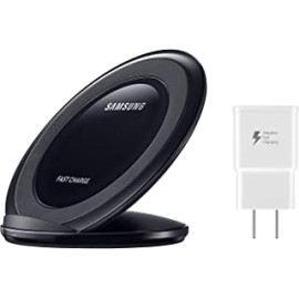 Samsung Fast Charge Wireless Charging Stand W/ AFC Wall Charger (US Version With ), Black