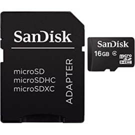 SanDisk 16GB Mobile MicroSDHC Class 4 Flash Memory Card With Adapter- SDSDQM-016G-B35A